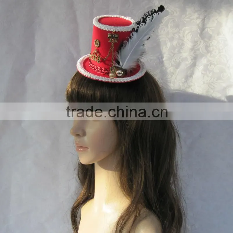 MYLOVE red fashion cheap top hats gothic style MLGM006