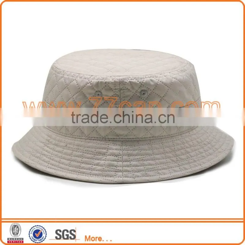 Superior Quality Cheap Blank Custom Made Reversible Quilting Fabric Bucket Hats