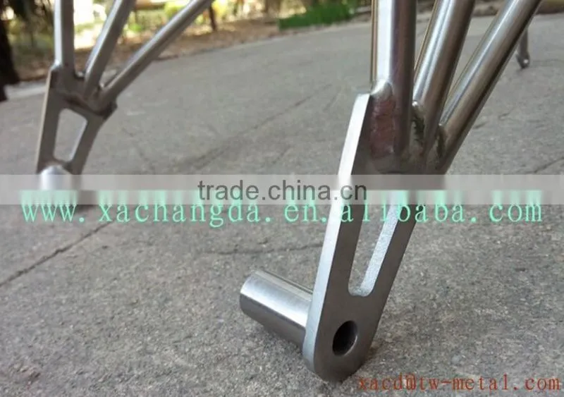 XACD titanium bicycle rear rack with handing brush capacity 25kg Ti bicycle rear rack