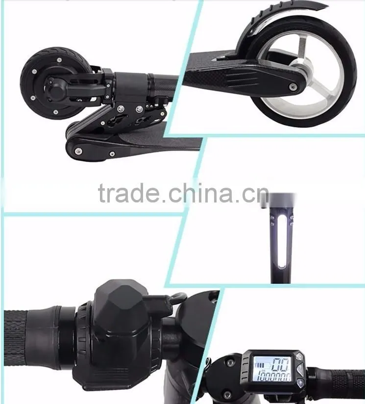 2016 best selling 2 wheels kick folding electric gyro scooter for adult