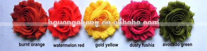Hot ! satin ribbon roses flower for wedding decoration