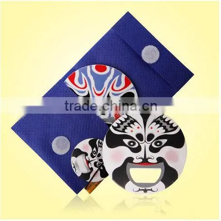 China wind Peking Opera creative beer bottle opener fridge magnet