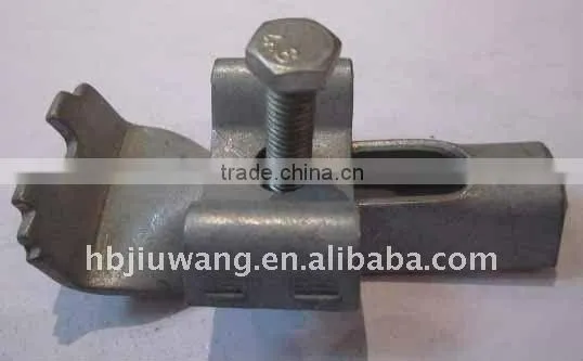 Galvanized grating saddle clip (standard size)