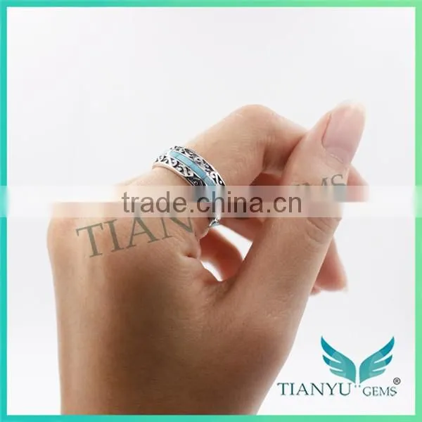 Fashion Turquoise Rings Finger Rings for Men and Women Wedding Ring Engagement Ring