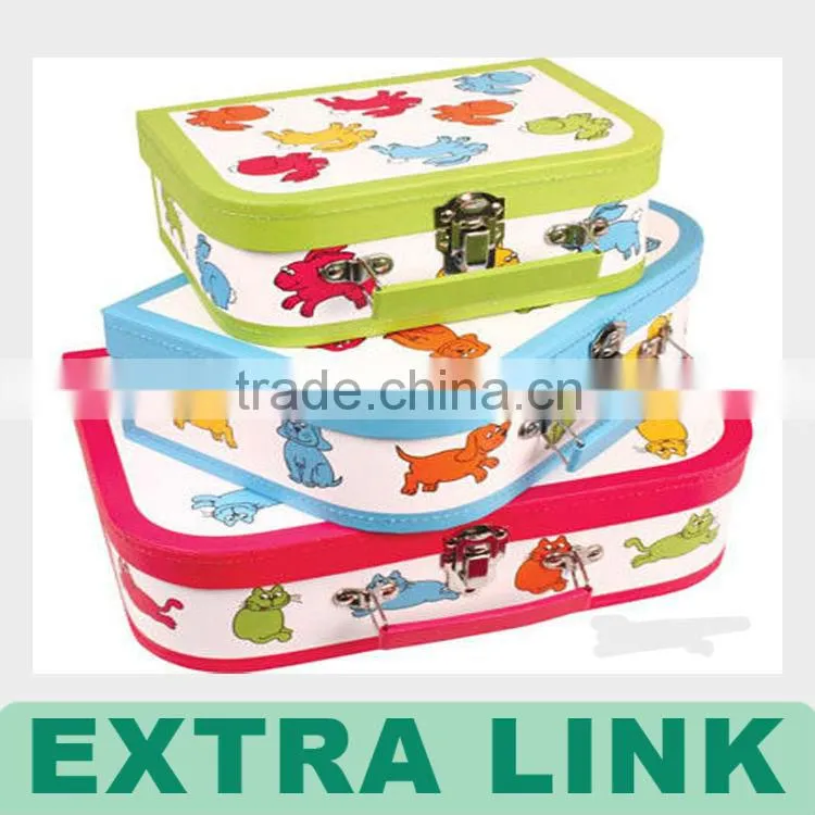ALibaba China Supplier New Product Cheap metal handle Cardboard paper Suitcase