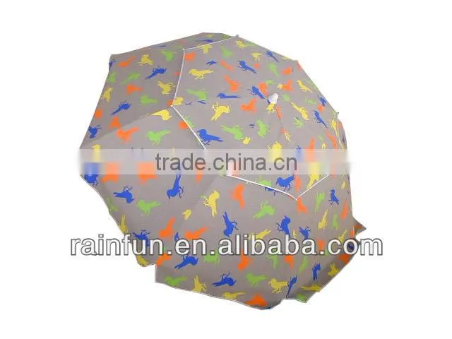 2016 China outdoor printed colorful beach umbrella