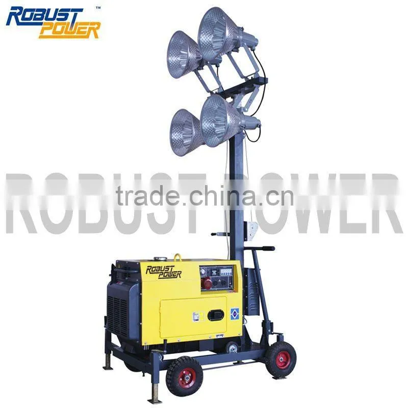 Small size portable light tower