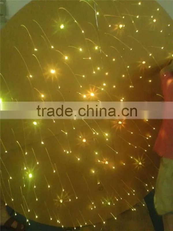 Fiber optic kits for ceiling decoration, fiber optic ceiling star lights for pool black fiber optic
