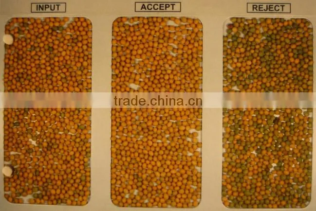 2016 patented ejector green pea processing machine/pea seeds snack sorting machine