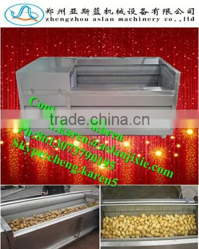 High quality potato washing and peeling machine/industrial potato peeling machine/potato peeling machine