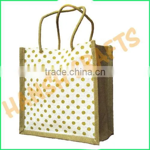 Promotional eco friendly jute shopping bag