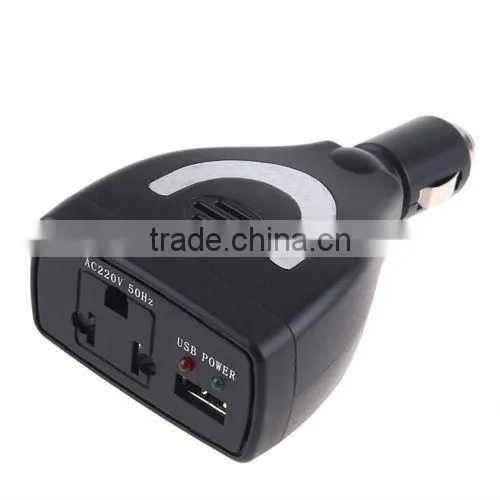 75W Car Power Inverter Charger DC 12V to AC 220V USB 5V
