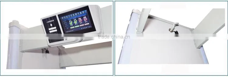 2016 advanced metal detector gate with LCD screen