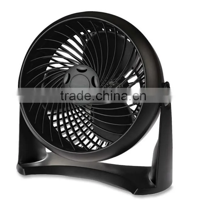 Industrial standing floor fan metal blades