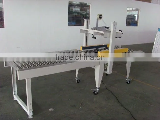 semi automatic flaps folding carton box sealing machine