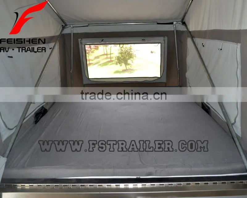 New hard floor camper trailer with tent for sale