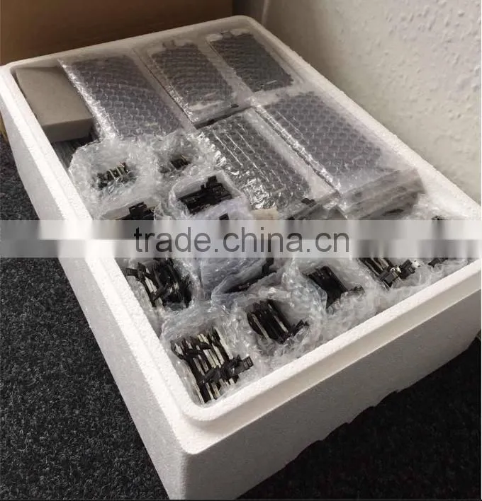 Front cover Glass with cold press cold glue frame with OCA with original polarizer for iphone5 5s 5c