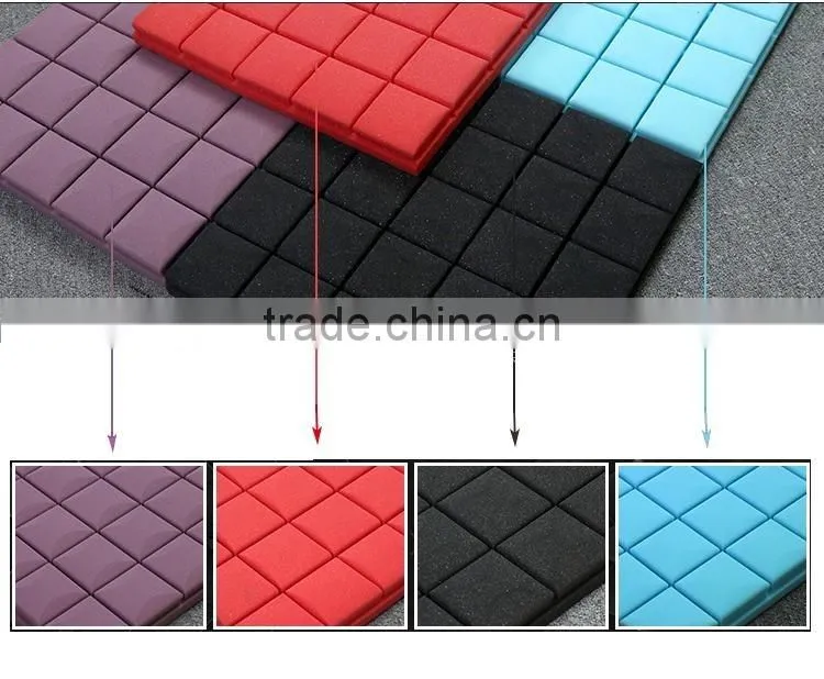 High density soundproofing foam with wedge/egg/pyramid shape/acoustic foam panels