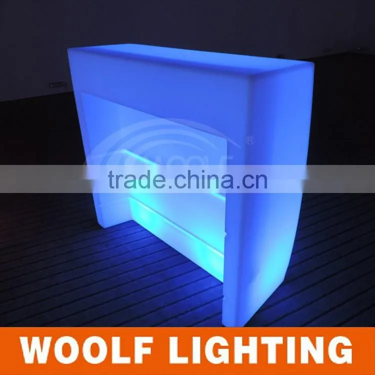 Modern Looking LED Curve Light Up Bar Counter