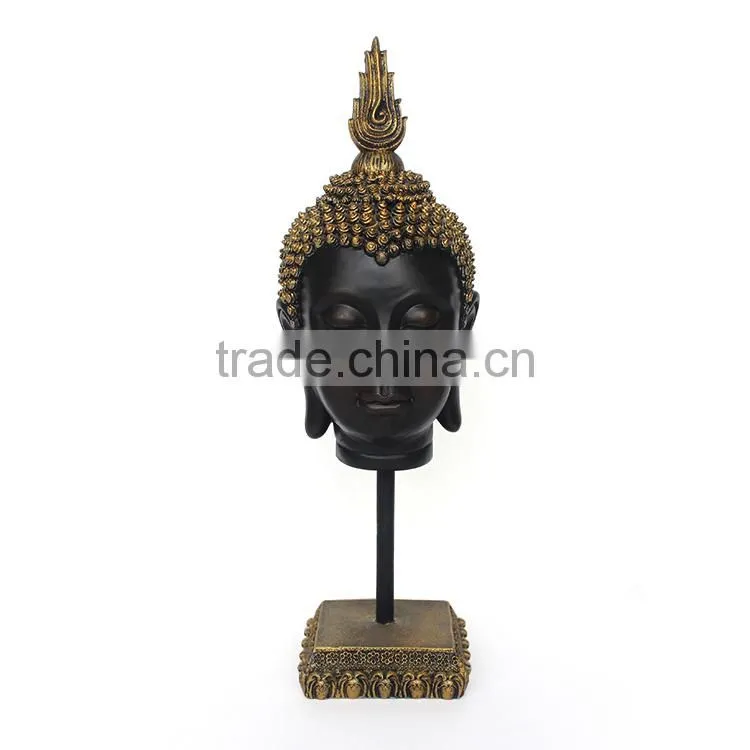 Handmade resin buddha head statue