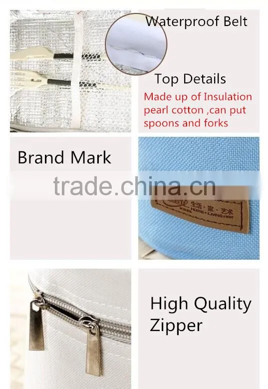 Hot Sale Lovely Waterproof Travel Picnic Lunch bag Snack Tote Insulated Lunch Bag Cooler Handbag