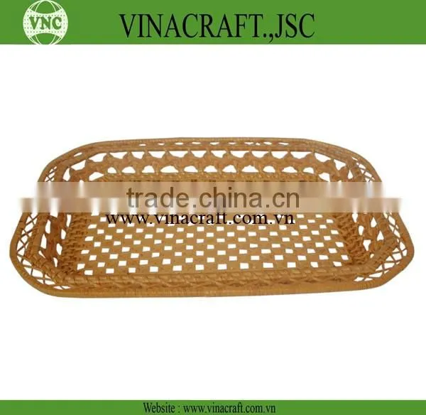 Cheap bamboo basket in heart shape for storage