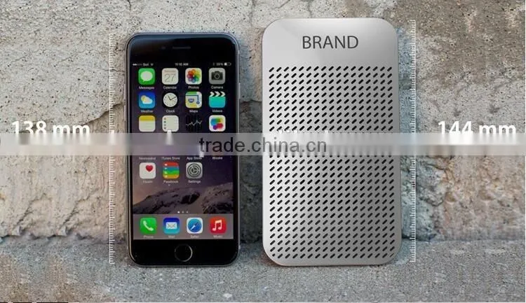 Mini Rechargeable Bluetooth Speaker With Power Bank Portable Multifunction 5000mAh Power Bank Super Thin Bluetooth Speaker