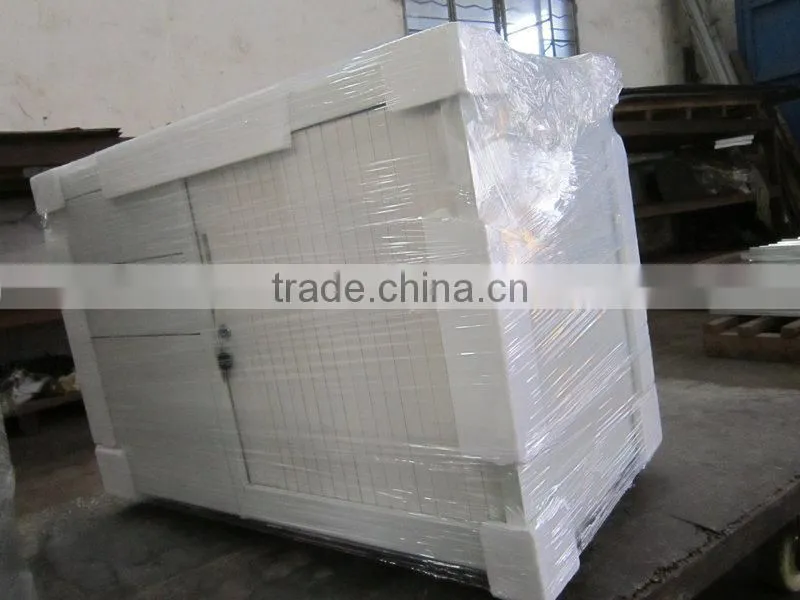 Mobile pedestal tambour door file cabinet with 3 drawer