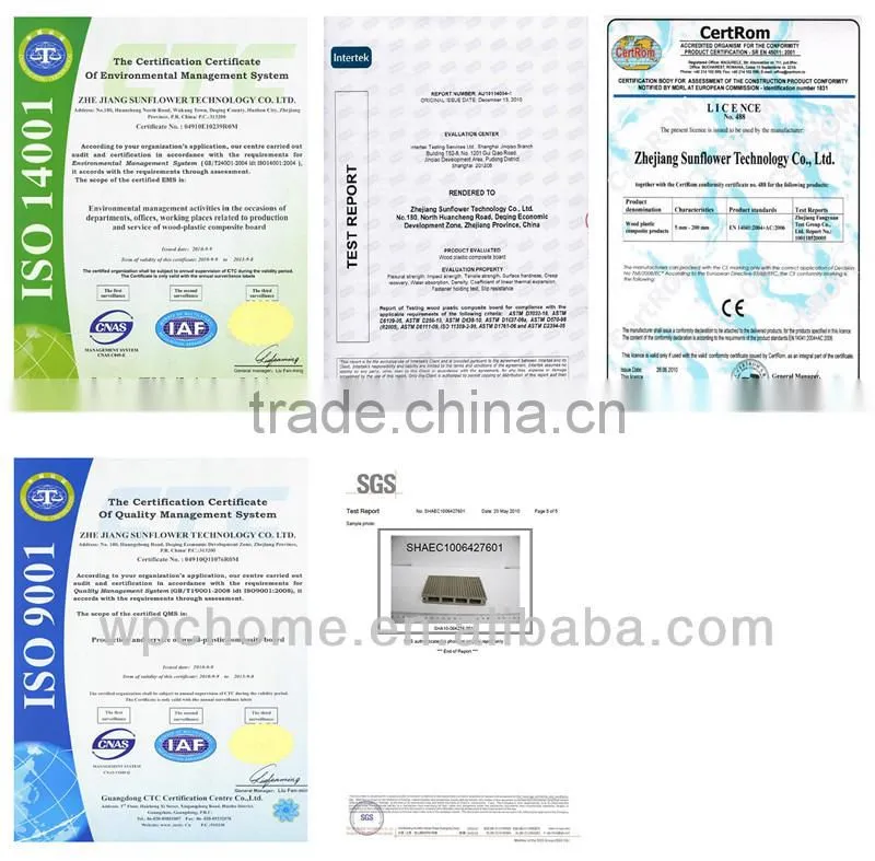 Easy Install Recycled 100% high quality Green Initiative flooring building materials