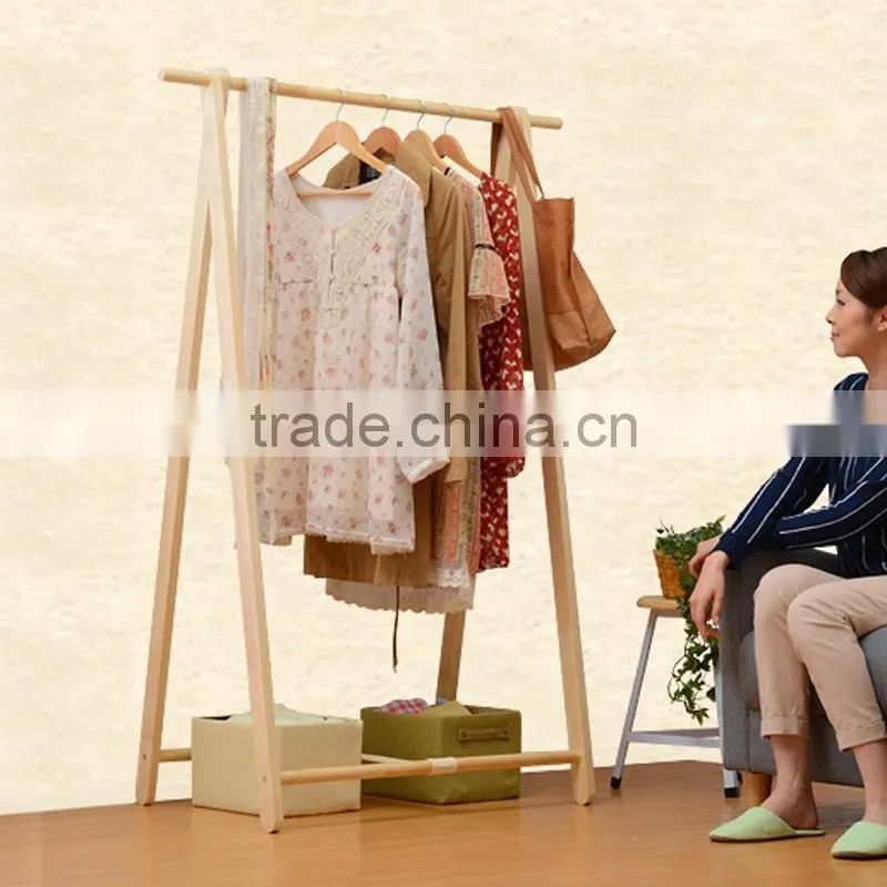 simple wooden coat hanger
