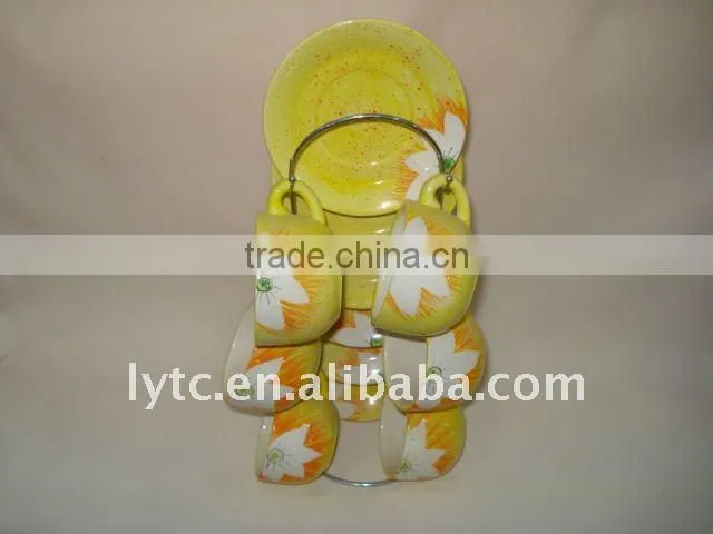ceramic coffee cup set