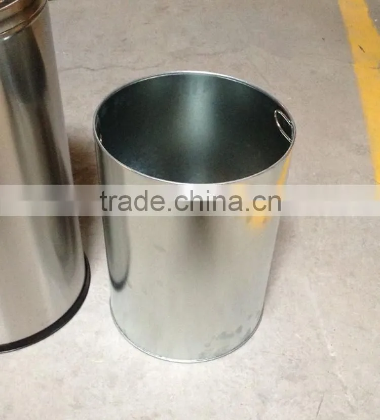 Stainless steel large dustbin for shopping mall(dump top)