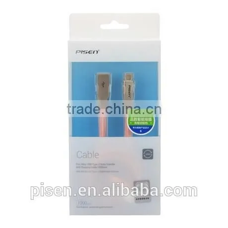 TYPE-C Kirsite USB connector TPE material Charging Data Sync Cable 1000mm