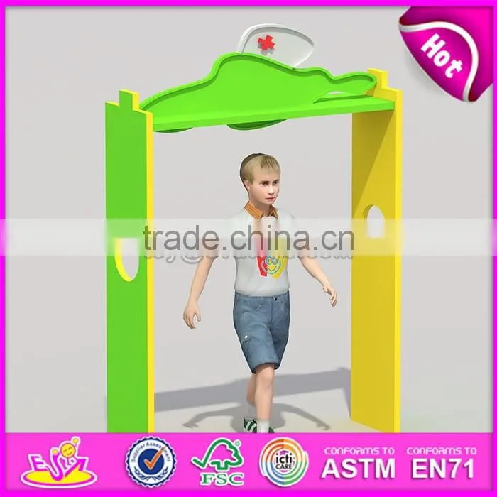 Wholesale high quality indoor wooden kindergarten playground for kids W08C185