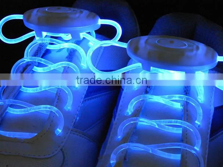New Party Decorations Colorful flashing LED shoelaces light up LED shoelaces with battery wholesale