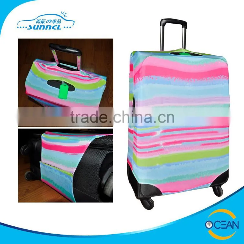 Rainbow Retractable Protective Cover Suitcase , Luggage Cover