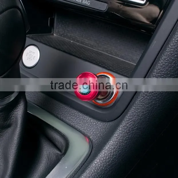 Red and White Color Universal Metal Plastic DC 12V Car Cigarette Lighter Plug