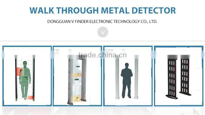 VW-Wide walk through metal detector security gate