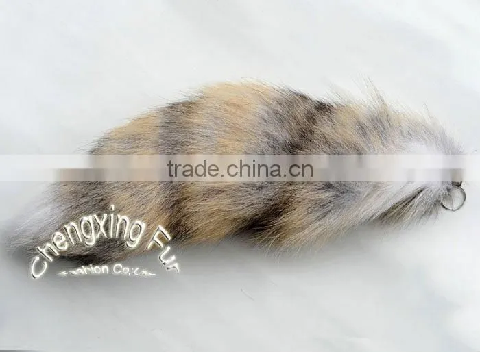 CX-R-21 Cute Fox Fur Tail Cheap Key Chain