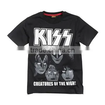 Trendy handsome purple children short sleeves tshirt