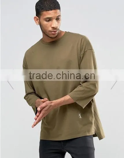 2016 fashion men tee t shirt men embroidery technique custom t-shirt