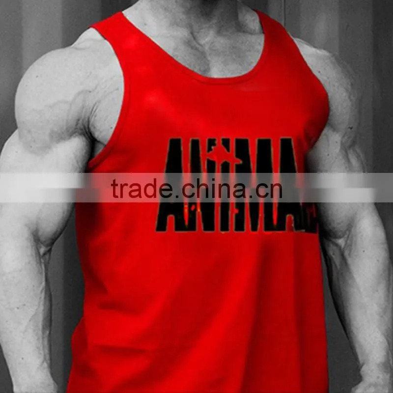 Gym Vest Mens Sleeveless Shirt Bodybuilding Stringers Tank Top Fitness Singlets Sport Undershirt Sport Clothes Cotton Tops