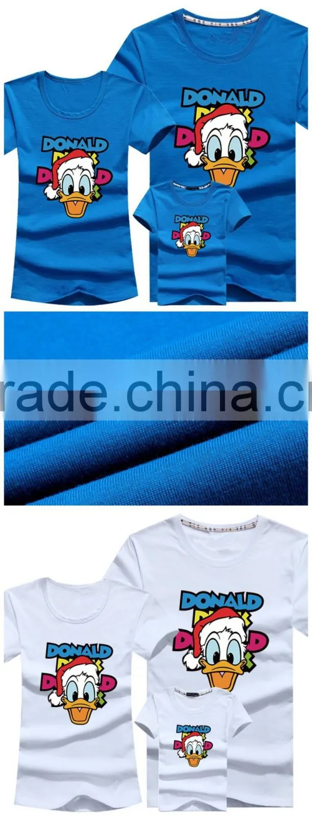 Cheap Wholesale Custom Fashion Print Green Family T-Shirt