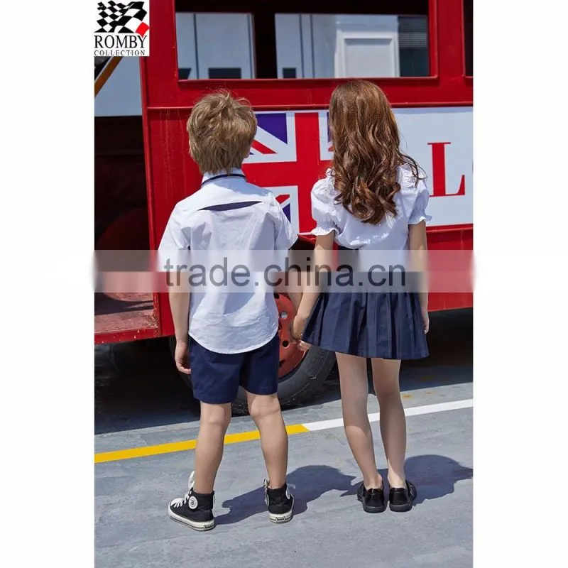 Kids Clothes Girls Dresses Wholesale China White Shirt School Uniform Manufacturers