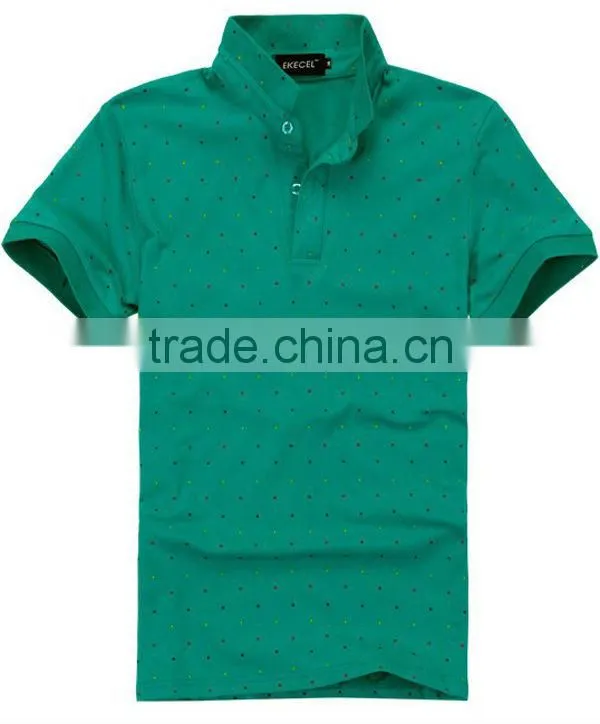 Custom-made fashion handsome plain polo shirt