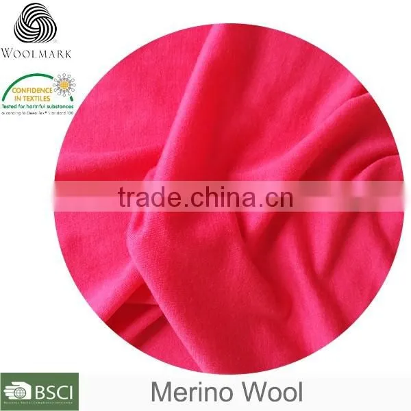 Wholesale merino wool fabric customised, new fashion jersey knit wool fabric