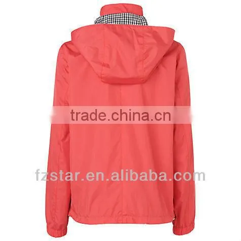 woman nylon hood high neck parka NA097