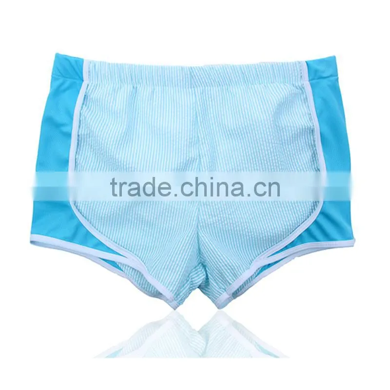 Wholesale new fashion monogrammed Seersucker Running Shorts