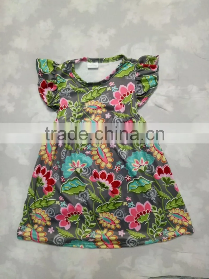 Boutique Remakes Baby Clothes Awesome Botanical Baby Dress Littler Girls Flutter Sleeve Pearl Dresses