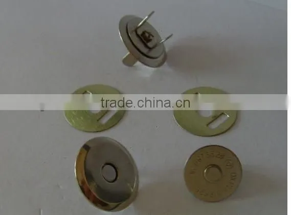 Environment friendly gold finish color magnetic button, magnetic snap button JS-CR-97